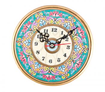 Royalty Free Photo of a Vintage Painted Clock