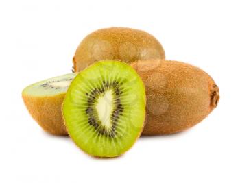 Royalty Free Photo of a Whole and Half of Kiwis