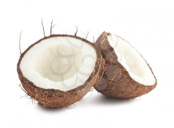Royalty Free Photo of a Fresh Half of a Coconut