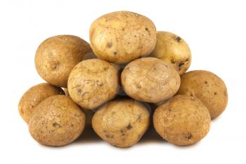 Royalty Free Photo of a Bunch of Raw Potatoes