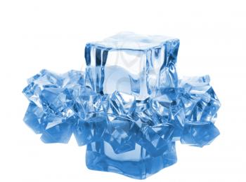 Royalty Free Photo of Blocks of Ice Cubes