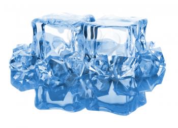 Royalty Free Photo of Pieces of Ice Cubes