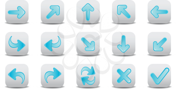 Royalty Free Clipart Image of Arrow Icons