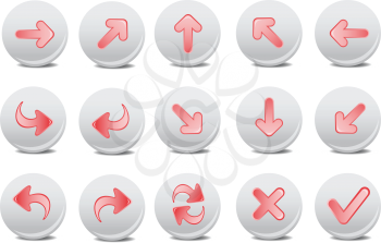Royalty Free Clipart Image of Arrow Icons