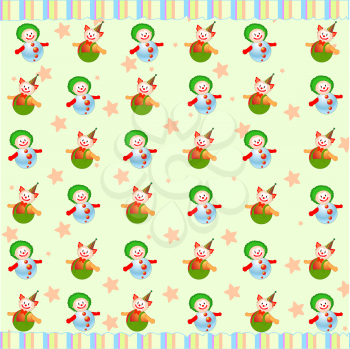 Royalty Free Clipart Image of a Clown Background