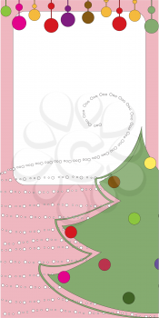 Royalty Free Clipart Image of a Christmas Greeting Card