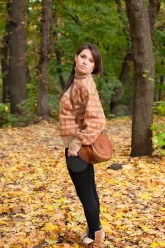 Royalty Free Photo of a Woman Posing Outdoors
