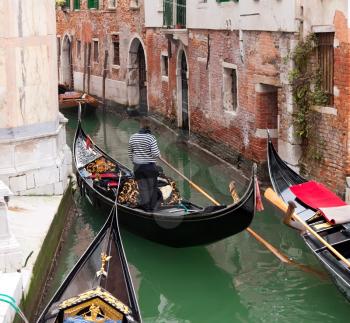 Royalty Free Photo of a Gondola in Venice