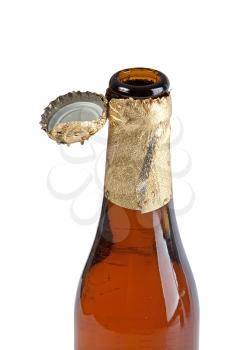 Royalty Free Photo of an Opened Beer Bottle 