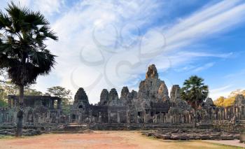 Ancient temple Prasat Bayon in Angkor complex, Siem Reap, Cambodia
