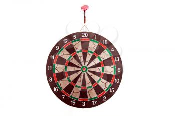 Darts board isolated on white background