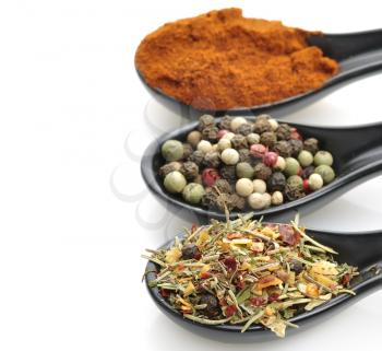 Royalty Free Photo of Spoonfuls of Spices