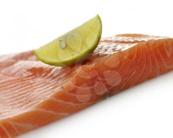 Royalty Free Photo of a Raw Salmon Fillet