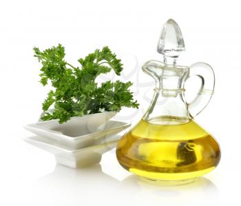 Royalty Free Photo of Cooking Oil And Parsley