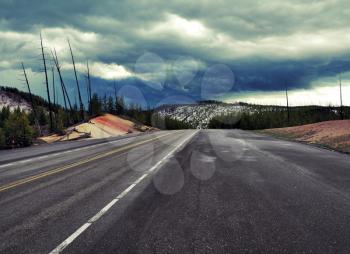 Royalty Free Photo of a Mountain Road