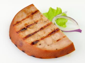 Sliced grilled ham 