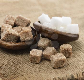Raw Brown And White Sugar