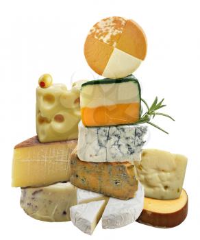 Royalty Free Photo of an Assortment of Cheeses