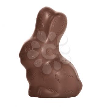 Chocolate Bunny Isolated On White Background