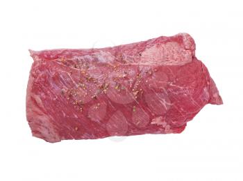 Raw Corned beef isolated on white background