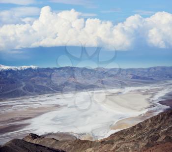 Death Valley National Park, California, USA.Badwater basin  from Dante's View