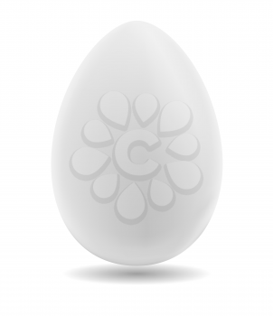 Egg on a white background. Vector illustration