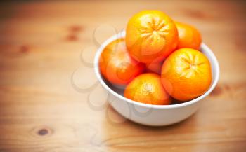 Bowl of fresh mandarins