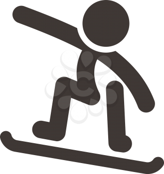 Winter sport icon set - snowboard icon