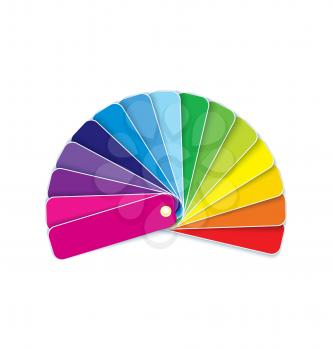 Royalty Free Clipart Image of Paint Samples