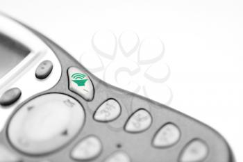 phone close-up - isolation on a white background