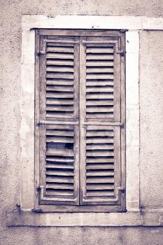 a vintage window picture - retro style