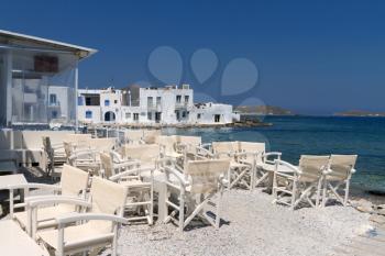 restaurant taverns in greek island of Paros