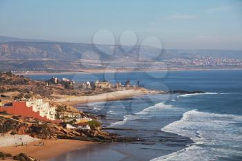 Royalty Free Photo of the Agadir Coastline in Africa