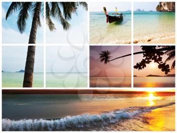 Royalty Free Photo of the Adaman Sea in Thailand Collage