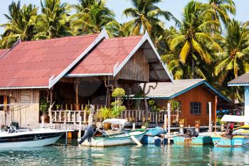 Royalty Free Photo of a House on the Adaman Sea in Thailand