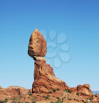 Royalty Free Photo of Balanced Rock in Arches National Park in Utah