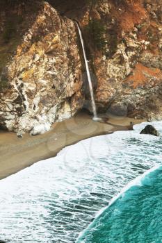 Royalty Free Photo of McWay Falls in  Julia Pfeiffer Burns State Park in California 