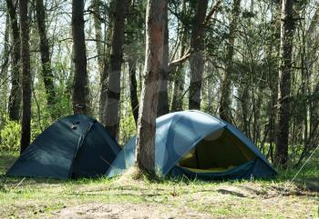 Royalty Free Photo of Tents