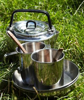 Royalty Free Photo of Camping Kitchenware