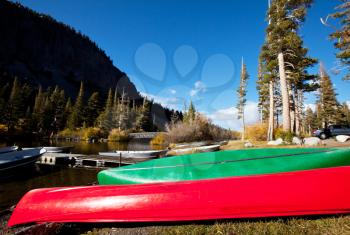 Royalty Free Photo of Canoes