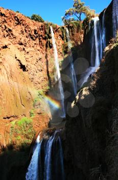Royalty Free Photo of Ouzud Waterfall in Morocco Africa