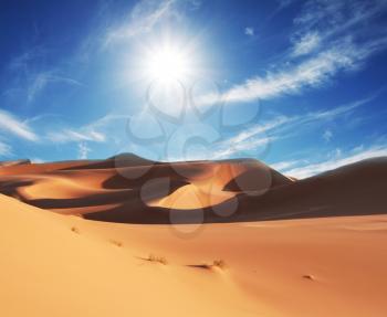 Royalty Free Photo of the Sahara Desert