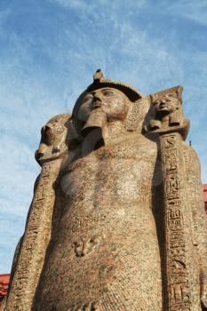 Royalty Free Photo of an Egyptian Pharaoh Statue 