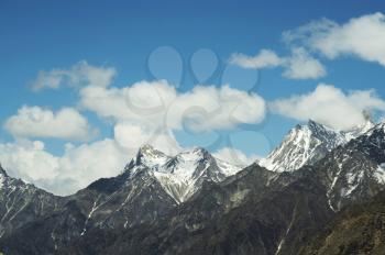 Royalty Free Photo of Mountain Peaks in the Himalayas