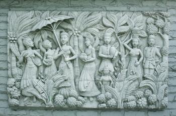 Royalty Free Photo of an Asian Carving