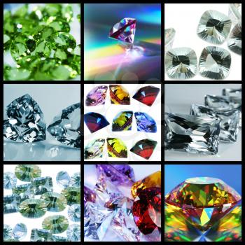 Royalty Free Photo of a Jewel Collage