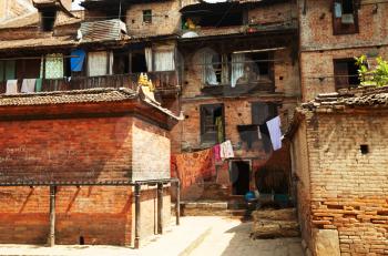 Royalty Free Photo of a Building in Kathmandu, Nepal