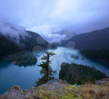 Royalty Free Photo of a Lake in the North Cascade National Park, USA