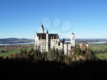 Royalty Free Photo of Neuschwantein Castle in Allgau Germany