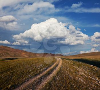 Royalty Free Photo of a Road in the Prairies